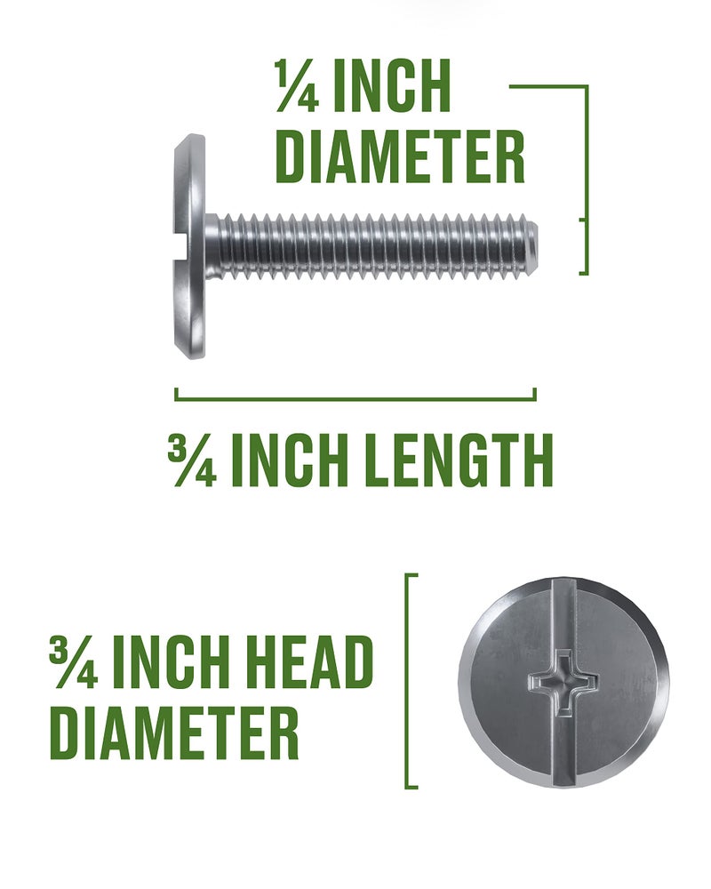 Hillman The Hillman Group 831489 1/4 X 3/4-Inch Stainless Steel Hurricane Bolt, 100-Pack - Image 3